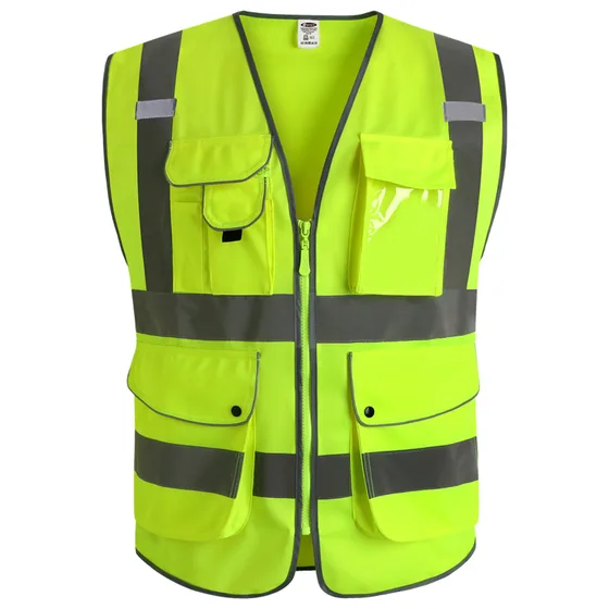 Hi-vis reflective safety vest